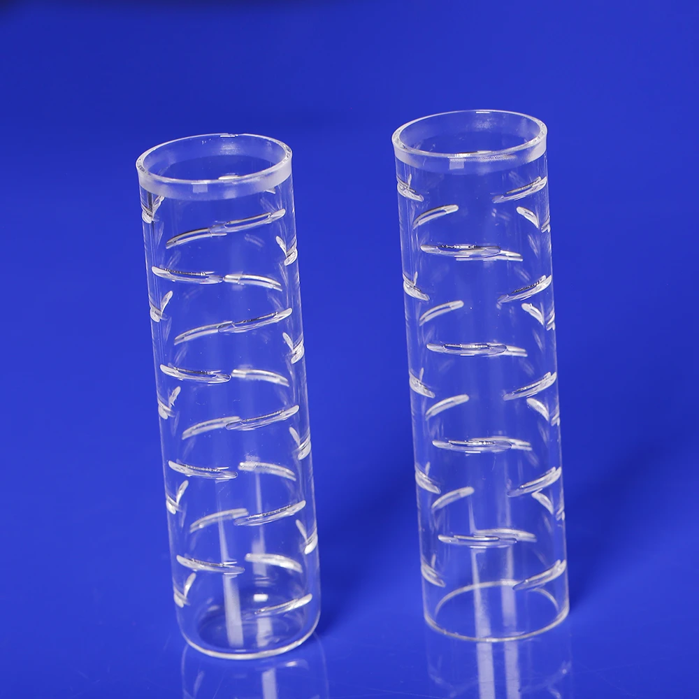 Good quality CNC slotted Quartz Ash finger Quartz tubes