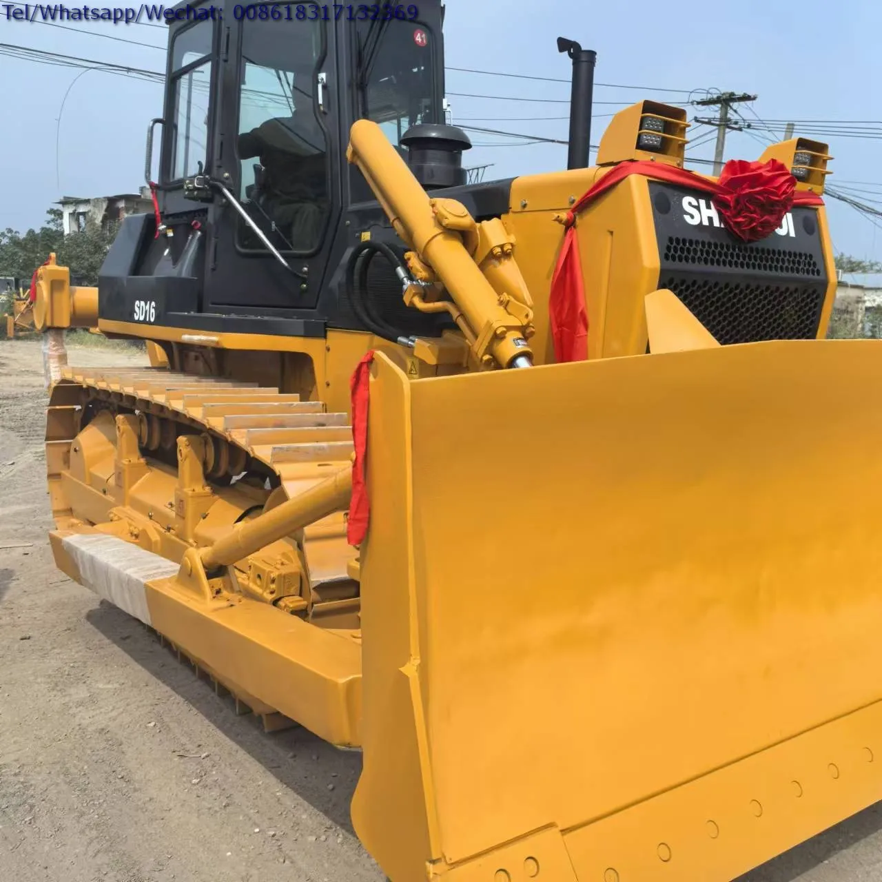 Б/у Shantui SD16 160 л.с. гусеничный бульдозер б/у китайское производство гидравлические тракторы SD22 SD32