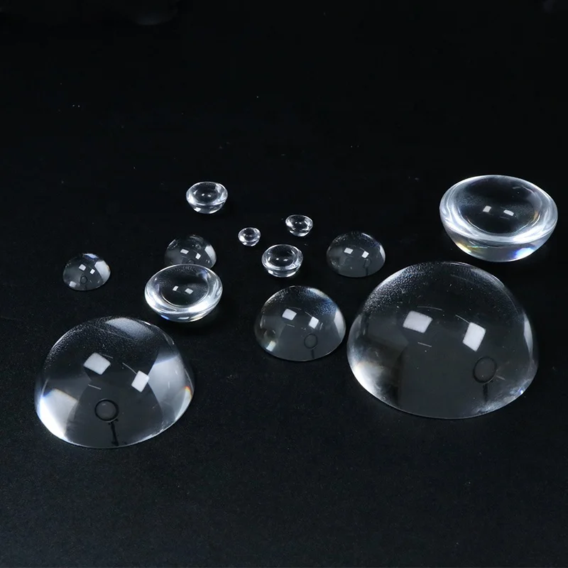 Wholesale loose gemstone 8 mm to 100 mm half ball glass beads round clear white glass cabochon