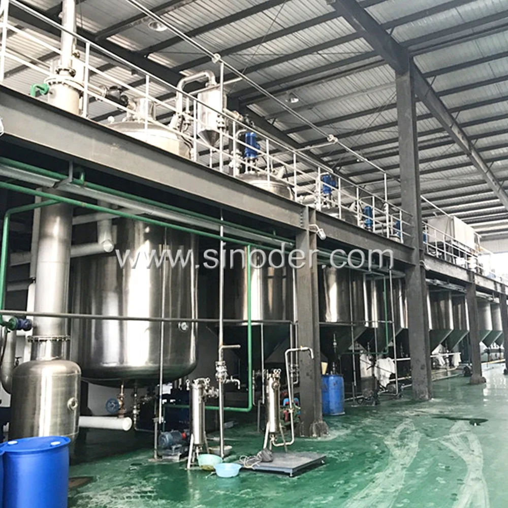 Automatic Stainless Steel Vegetable Oil Plant Edible Oil Refining Production Equipment
