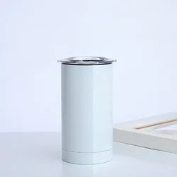 Hot Sales 12 oz Insulated Coffee Cup Mug Tumbler Stainless Steel Skinny Tumblers Cup Sublimation Mugs Blank