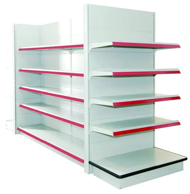Single side Supermarket  Shelves wall unit Display for retail