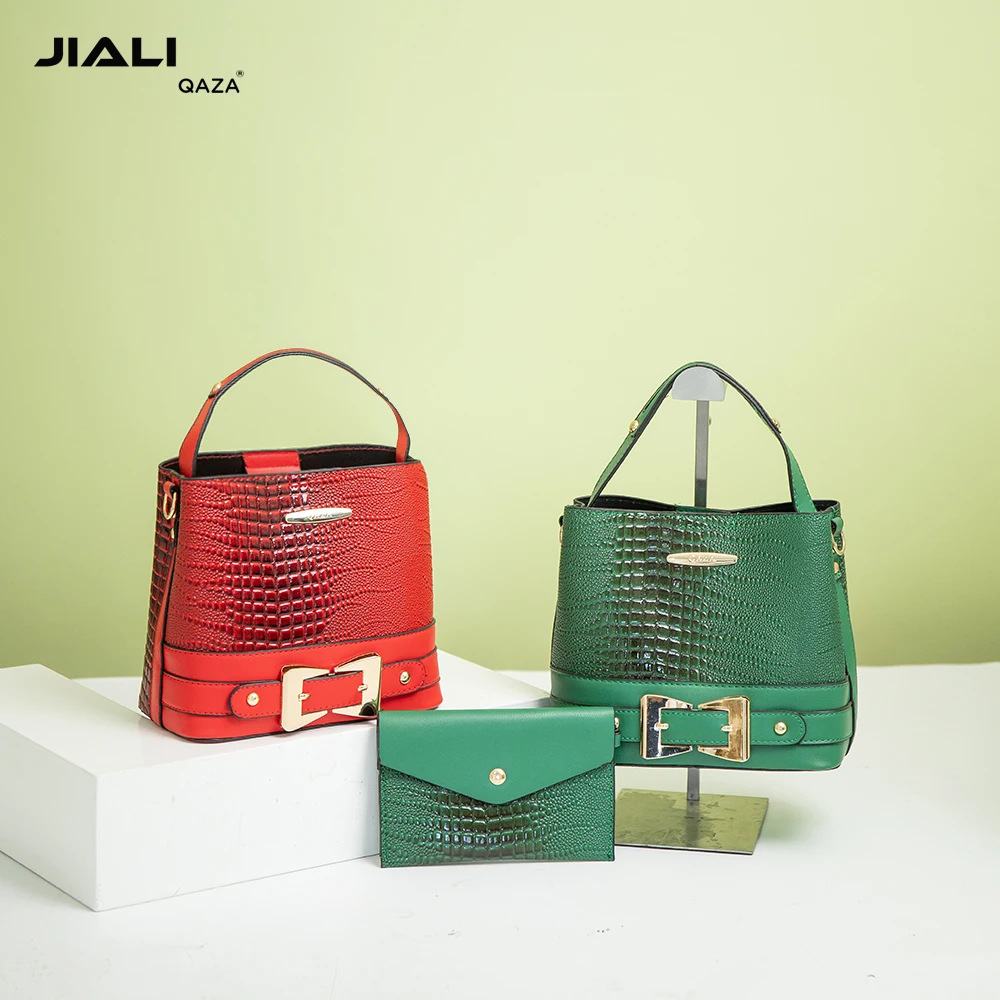 Supplier wholesale cheap luxury ladies hand bags 2024 new fashion leather woman handbag bag set 2in 1 casual sac a main femm sac