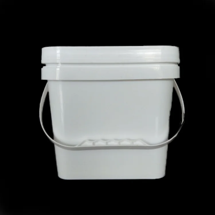 Square Bucket Kit Food Grade 1-8 Gallon Square Storage Container Package Pail with Snap on Lid with Gasket