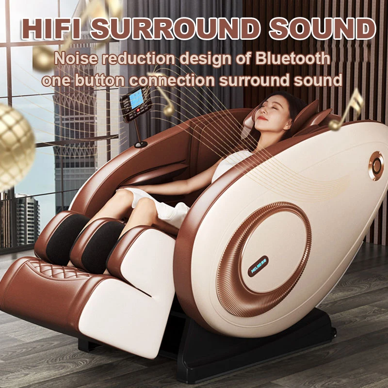 OEM &ODM SL track  Zero Gravity Sale Shoulder full body Shock heating massage chair with music for home