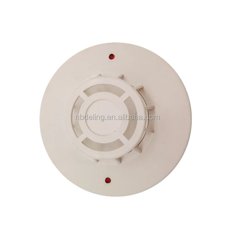 Factory Direct 2 or 4 Wires Conventional Fire Alarm System Heat Detector Sensor  Heat Alarm