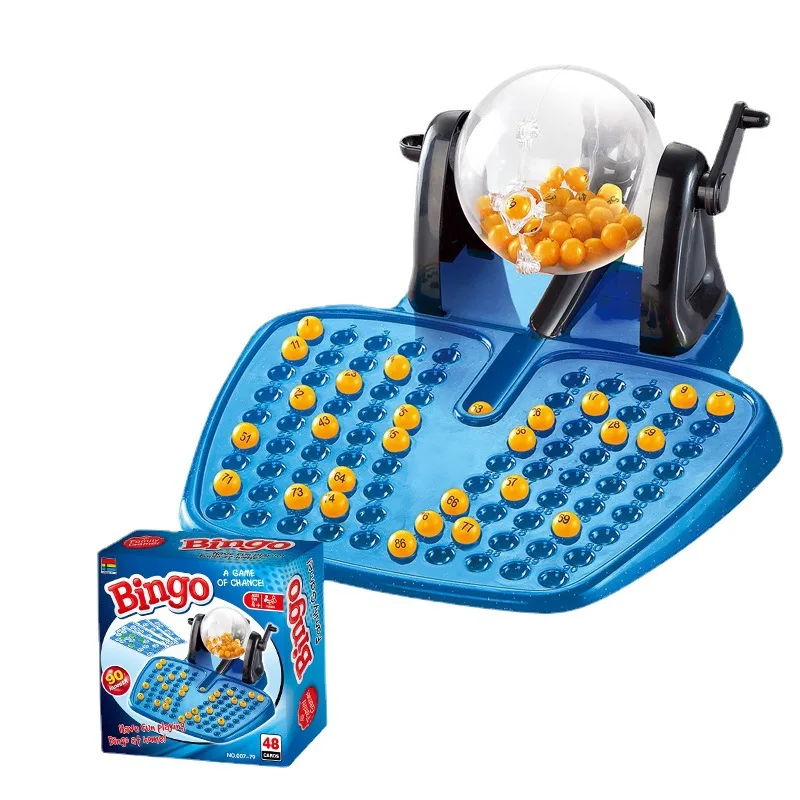 Classic Family Large Bingo Lotto Rotary Cage Revolving Machine Party Game