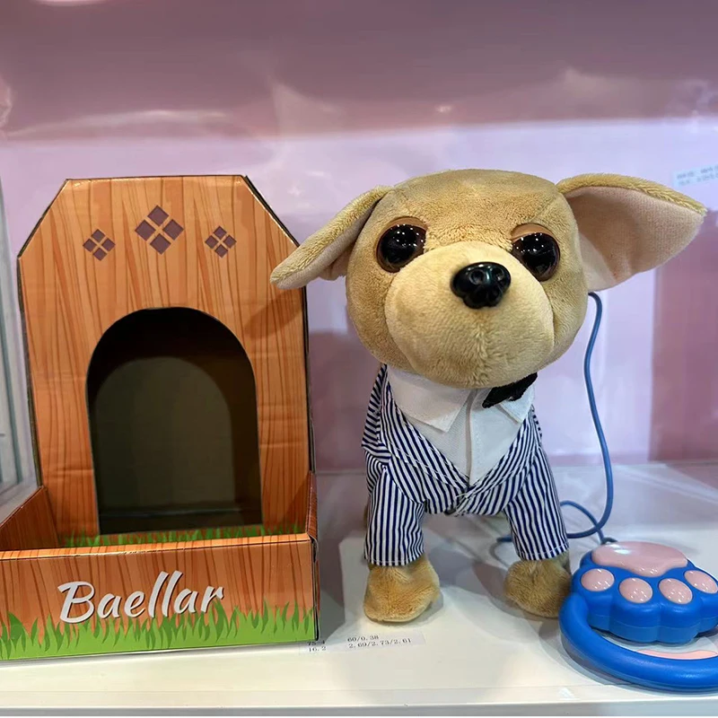 Fashion Doll  New Electric Music Dog Dolls Talking Walking Pet Plush Toys for Child