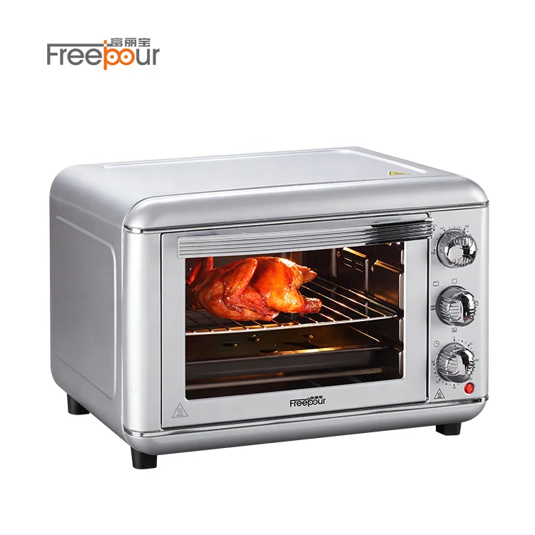 1400W 220V 23L Electric deck oven 3 rack with cake pizza baking function timer function toaster oven