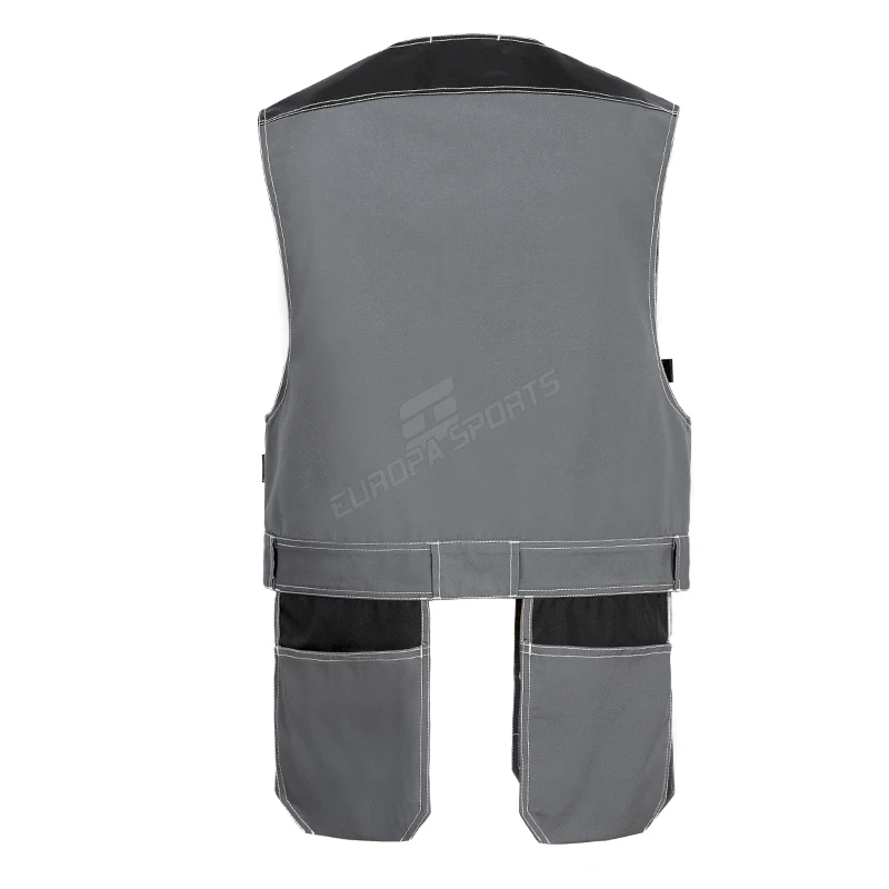 2021 Men Grey tool working vest utility tool vest workwear men safety vest