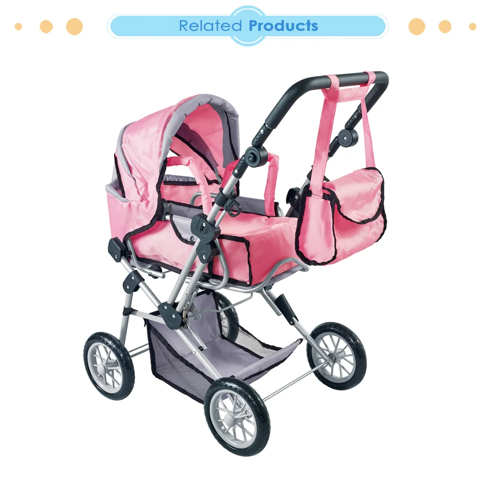 Dollri Starri новый дизайн 2022 большая Комби кукла коляска игрушка с переноской и бесплатной сумкой для перевозки 5 лет китайская фабрика игрушек