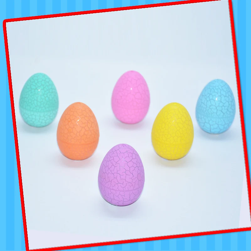 Good quality plastic dinosaur egg toy with candy China supplier of Shantou dinosaur egg with light for kids