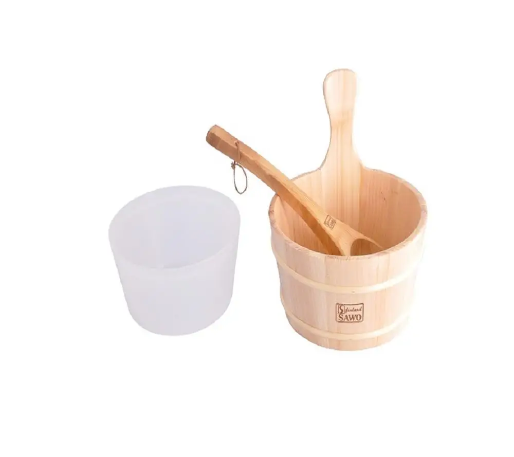 Hot sale wooden sauna accessories wooden bath bucket