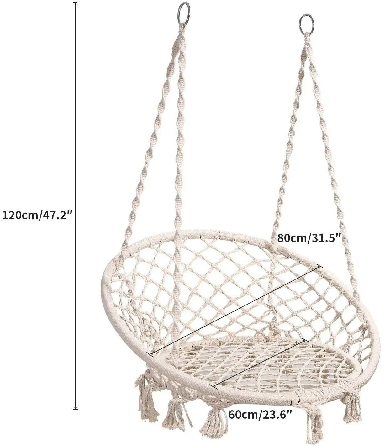 Wholesale Basket Steel Wicker Rattan Swing Seat Furniture Outdoor Patio Swing Chair Hanging Garden Swing Chair