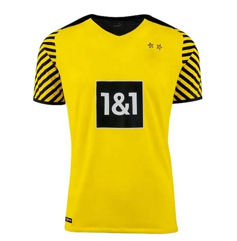 dortmund soccer jersey Borussia 21 22 fourth 4th 2021 2022 home football shirt HAALAND REUS SANCHO men uniform+ kids kit