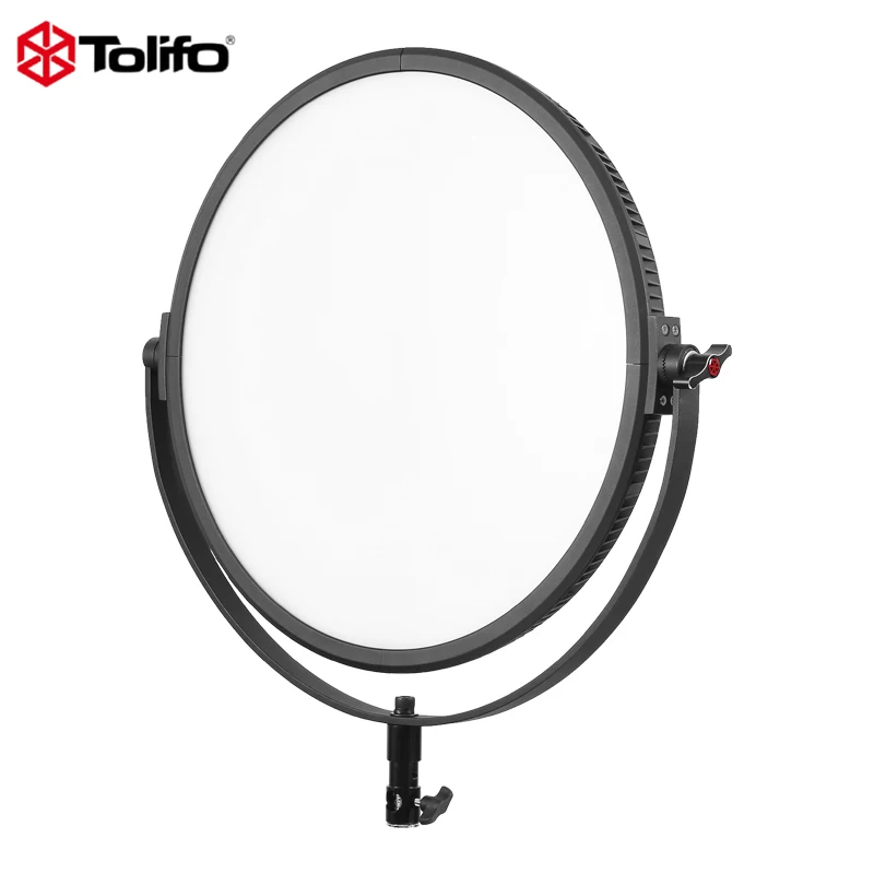 Tolifo High Power 200w Photo Studio Lighting Round Panel Led Soft Video Fill Light for Film Shooting