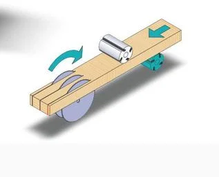 VH-ML9321 Heavy Duty Solid Woodworking Machinery Double Side Planer With Multiple Rip Saw