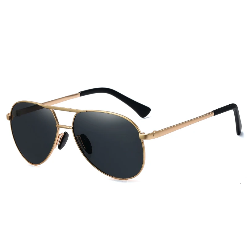 SHINELOT 806661 Aviation Metail Frame Polarized Sunglasses Men Color Changing Sun Glasses Pilot Male Day Night Vision Driving