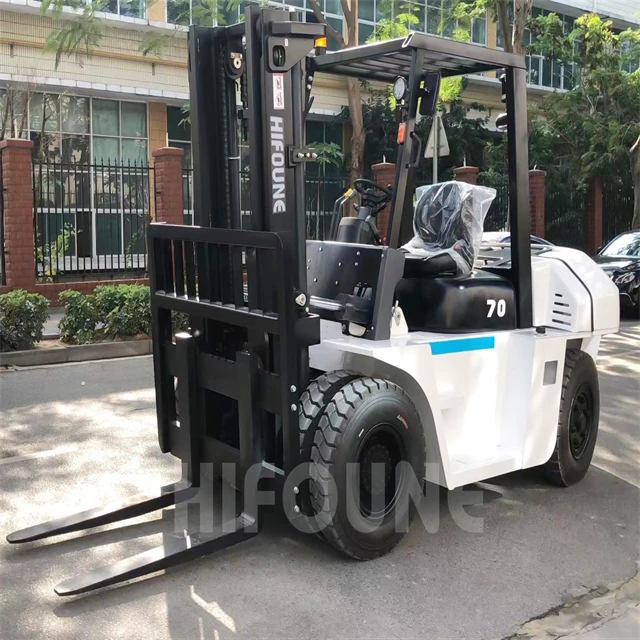 Warehouse Warning Light Fork Truck Paper Roll Clamp Diesel 3 Ton Mast Roller Bearings Forklift
