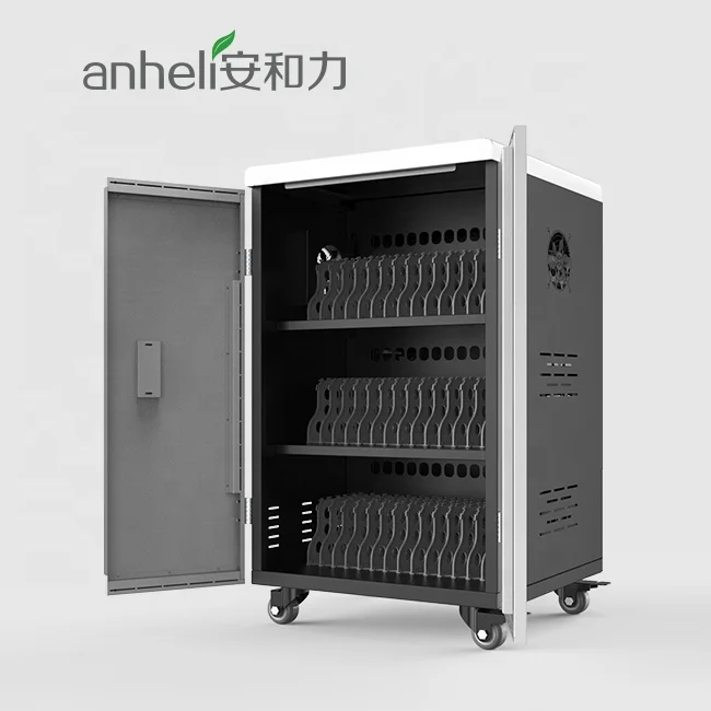 AC type tablets ipads used 42 slots storage charging cart with good quality