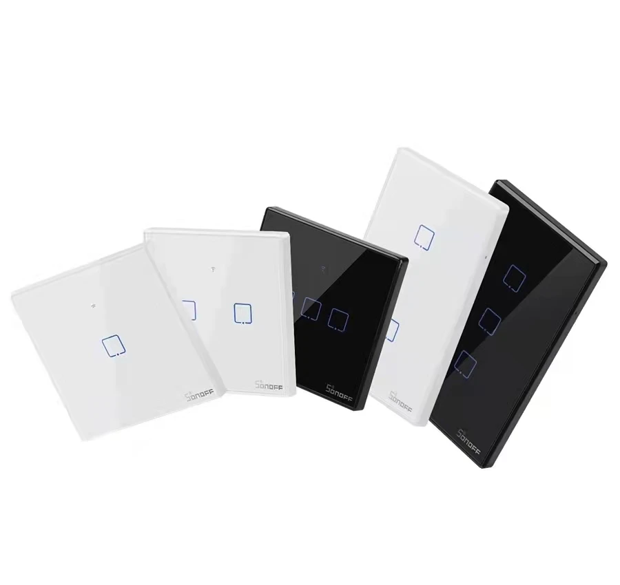 SONOFF Ewelink T0 T1 T2 T3 Series UK EU US 1/2/3C 1 gang 2 gang 3 gang Wifi wireless Smart touch wall switch for smart home