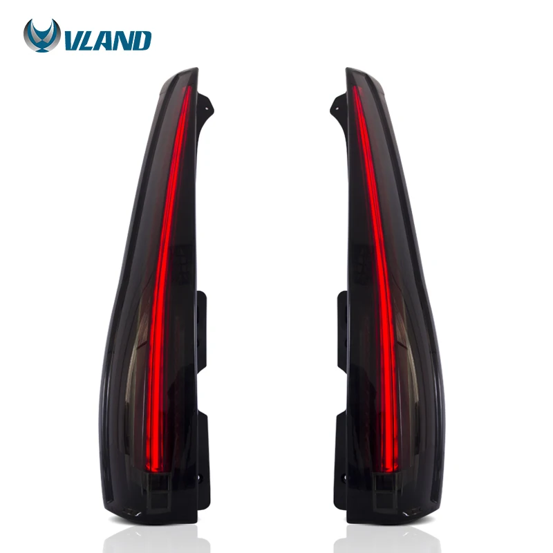 Vland Factory Tail Light Full Led Rear Car Lamp Red Turn Signal For Cadillac Escalade 2007-2014 Taillights