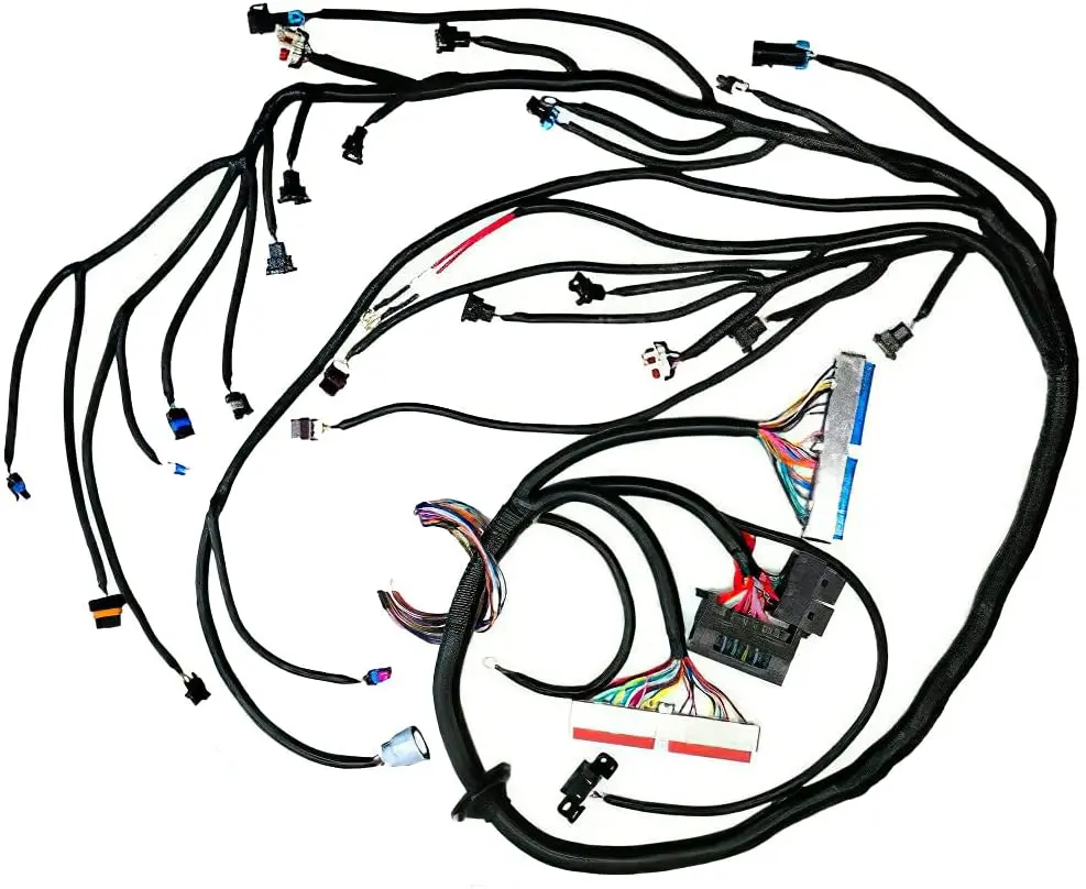 97-06 LS1 STANDALONE Wire Harness 4.8 5.3 6.0 VORTEC w/60A Relay Drive by Cable EV1 Fuel Injector CONNECTORS 4L60E DBC