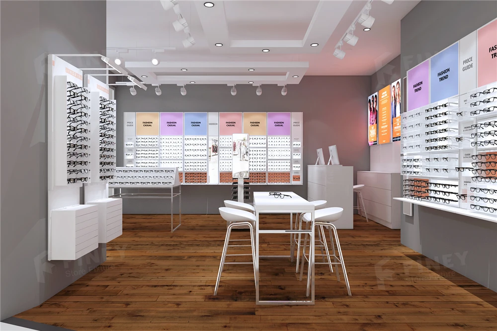 Optical Shop Design Factory Price Wall Mounted Rotating Sunglasses Display Furniture Glasses Display Stand