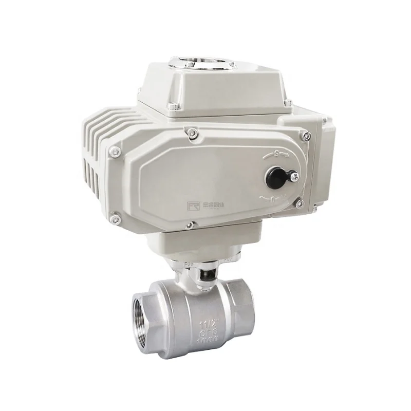 FURUI Electric 2pc ball valve ss304/316 2way BSP DN25  Electrical Actuator Ball Valve Motorized Type Electric Ball Valve 1000psi