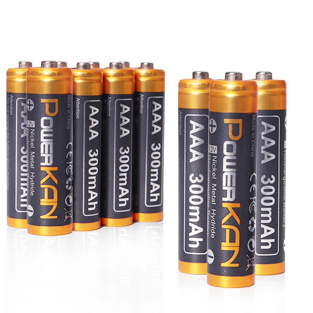 Hydride Battery High-capacity Nimh Rechargeable Nickel Metal Aaa300-newq 300mah 3.7V Toys Free Prius Battery Cells Shade 8C 100