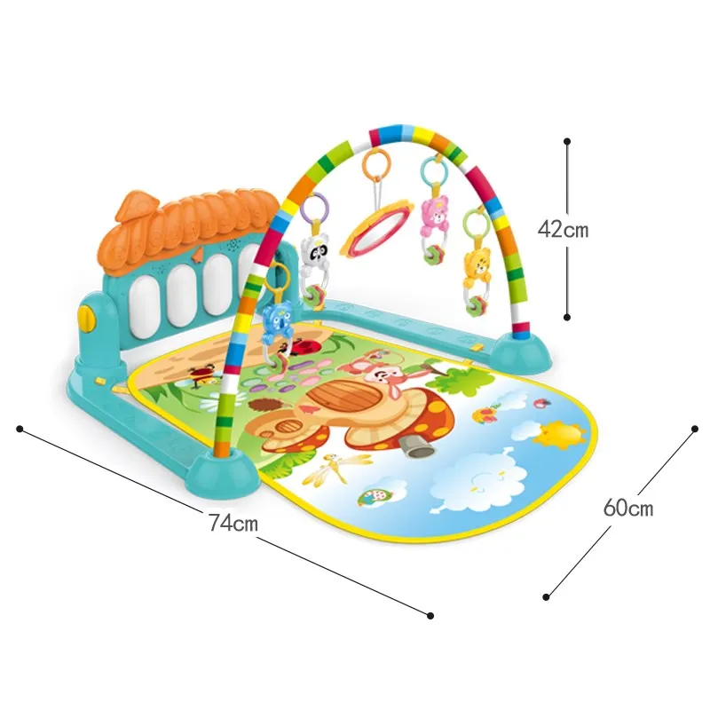 Music Rack Play Mat Kid Rug Puzzle Carpet Piano Keyboard Infant  Early Education Gym Crawling Game Pad Baby Play Mat