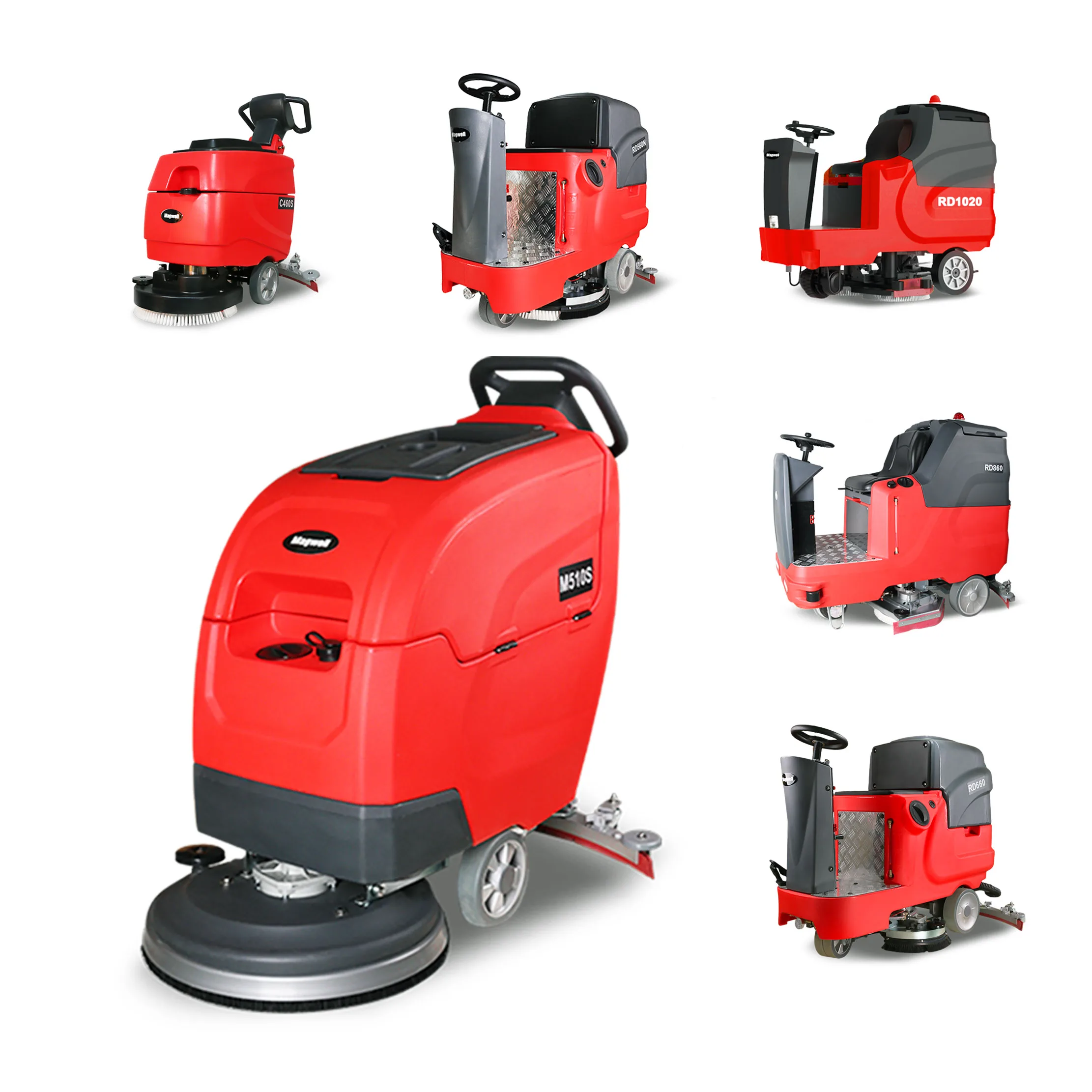 M510S High Performance And Low Noise Floor Cleaning Machine 105 Filter Water Tank Scrubber Equipment