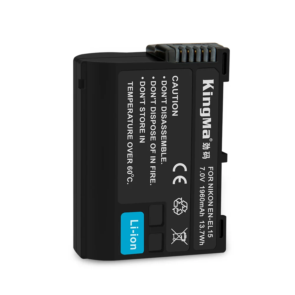 KingMa rechargeable camera battery EN-EL15 EN EL15 For NIKON D7000 D800 D800E V1