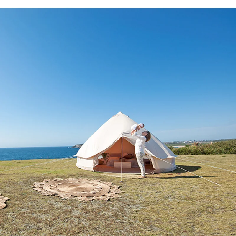 ENJOIN 5m Heavy Duty Outdoor Luxury Cotton Canvas Glamping Bell Tent