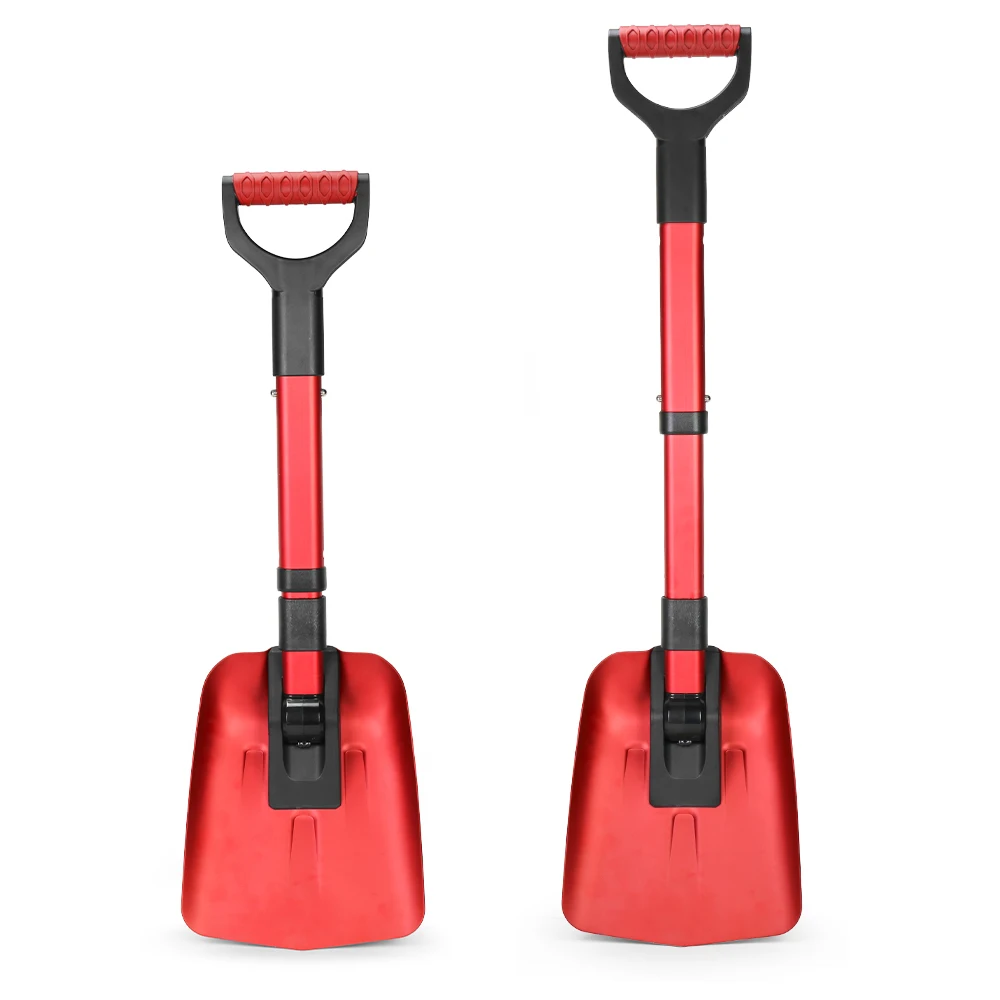 Lightweight Aluminum Snow Shovel Ergonomic Heavy-Duty Garden Spade Foldable Design for Easy Digging Snow Shovel
