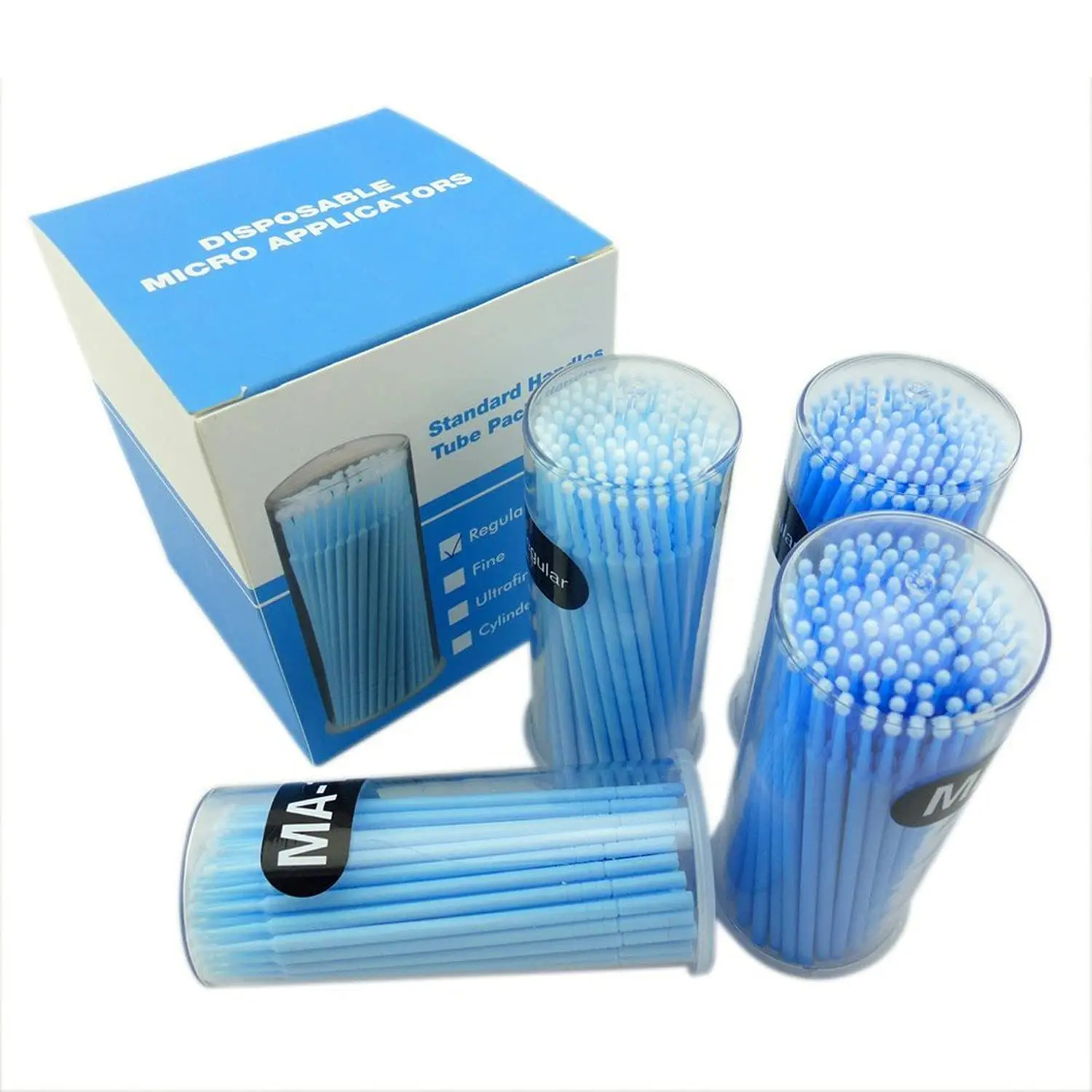 Yimart 100pcs/bottle Disposable Micro Brush Mascara Applicator Individual Eyelash Extension Microbrush
