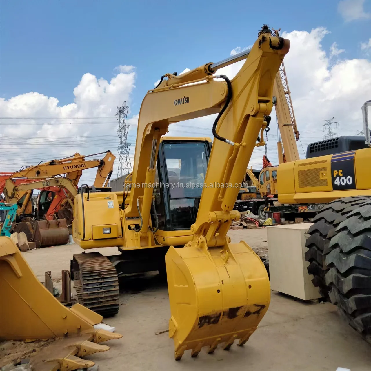 Подержанный мини Komatsu PC60 гидравлический насос экскаватор 6 2 тонн с камнеземным экскаватором ковш дизельный мини-экскаватор кабина для продажи