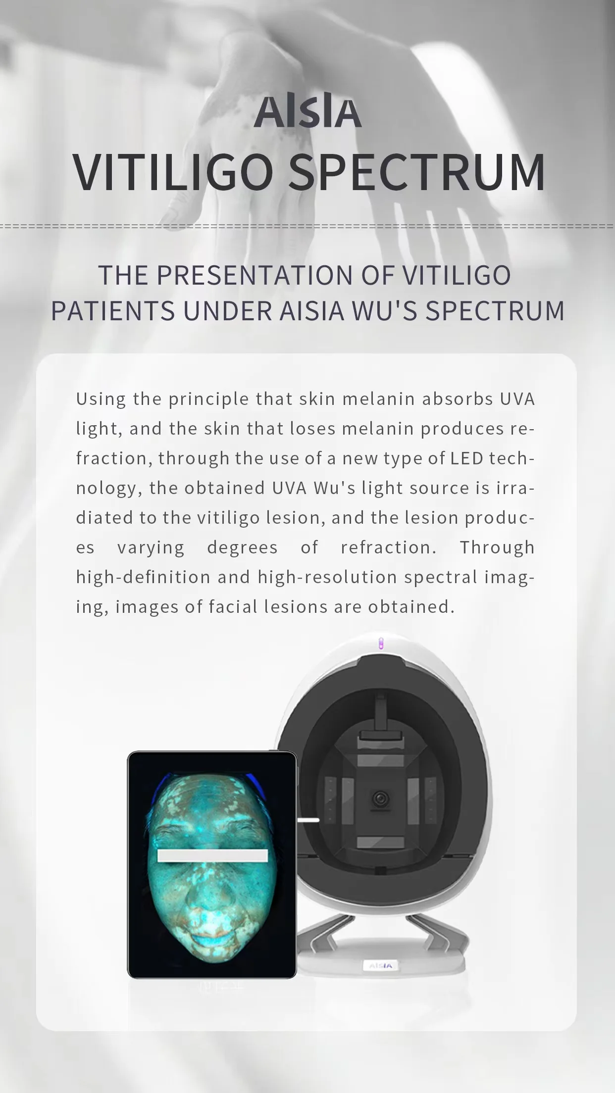 8 in1 Portable smart mirror scanner 3D facial skin analyzer machine digital skin beauty analyzer tester with screen