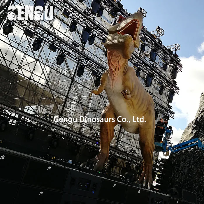 Animated theme park dinosaur