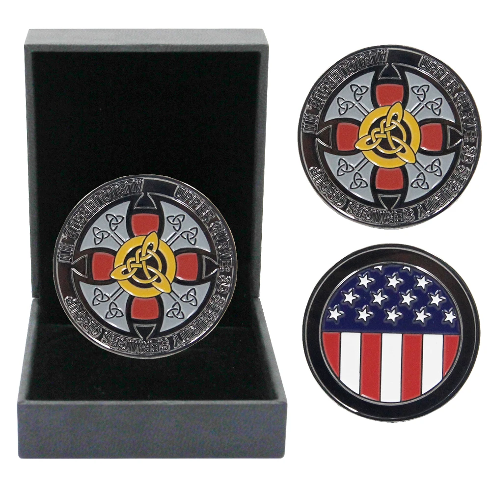  Wholesale Sale Metal Coin With Case Custom Gold Silver Commemorative Collection Challenge