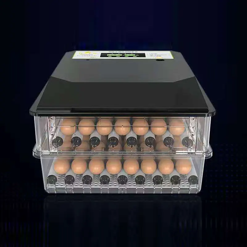 
98% hatching rate chicken 24 36 48 56 64PCS 100 egg incubator DC12V egg hatching machine 