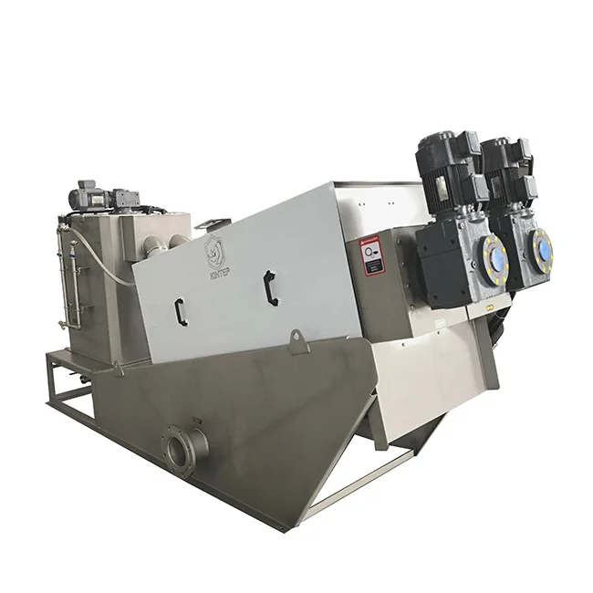 algae industrial sewage sludge screw press machine
