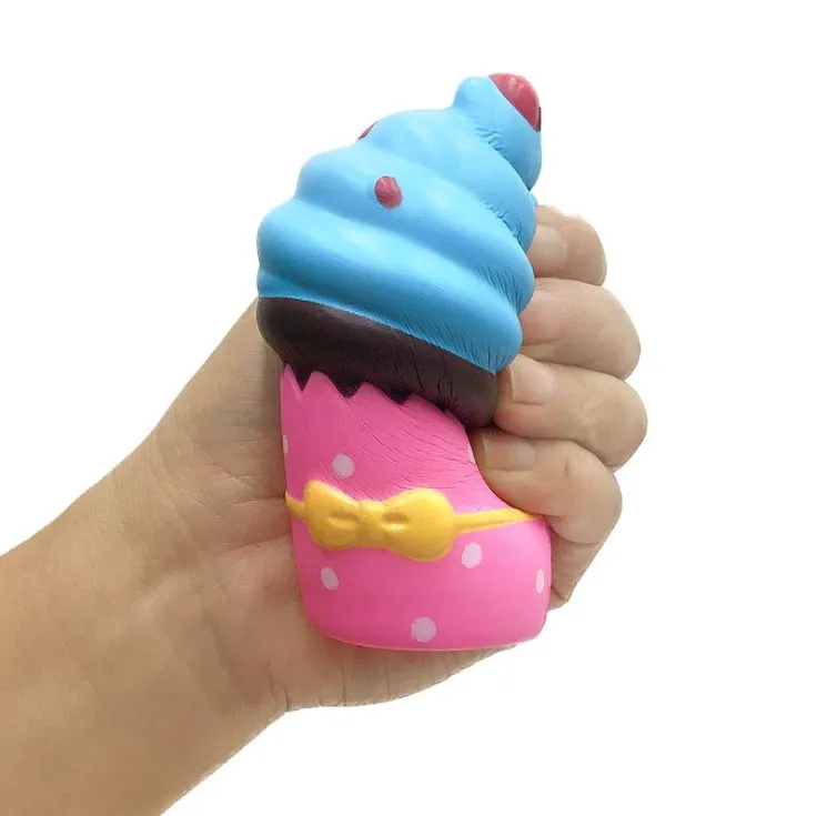 Hot 10cm Jumbo Stress Relief Food Squeeze Ball Super Soft Slow Rising Scented Ice Cream Squishy toys For Adult kid