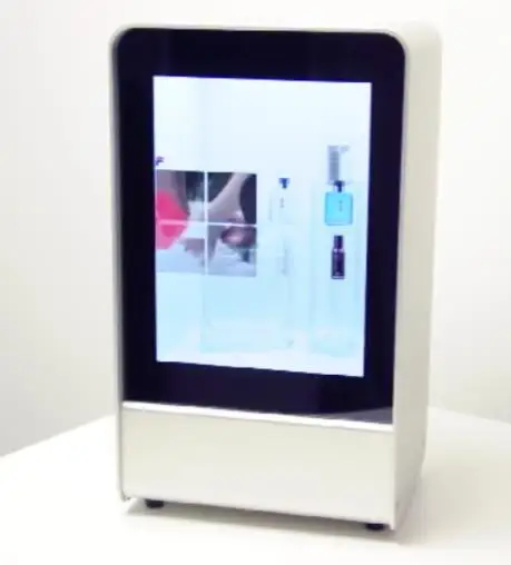 EKAA 10inch Android system transparent lcd showcase display