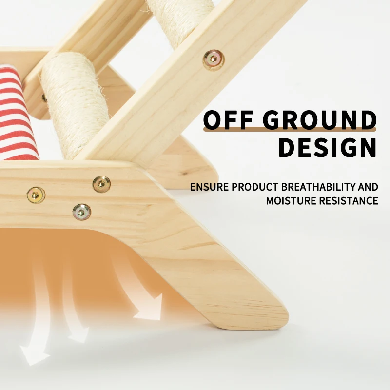 New Arrival Wooden Can Disassemble and Wash Pet Toy Cat Scratch Board