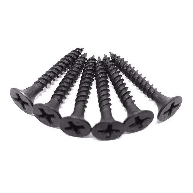 Factory Price Metal Drywall Black Phosphating Screws to Wood