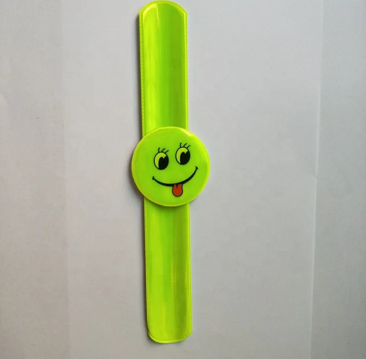 Fluo Yellow Reflex Safety Slap Stripe Reflective Leg Straps Reflective Slap Bands High Visibility Arm Bands