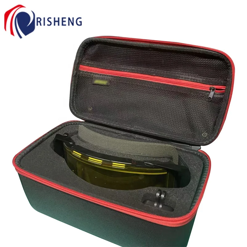 Customized Logo New Design Large Sunglasses Box Luxury EVA Hard Zipper Skiing Cycling Swimming Glasses Case for Snow Ski Goggles