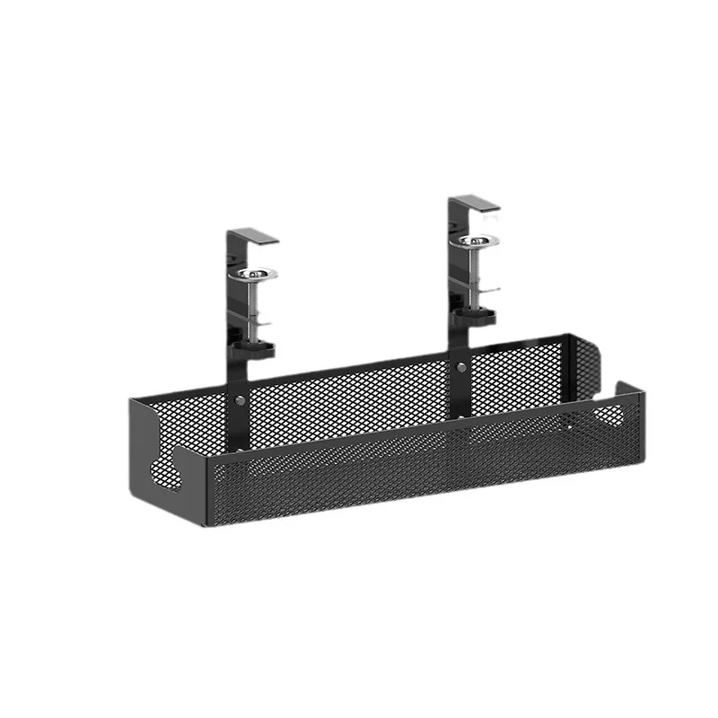 Adjustable carbon steel under table cable organizer socket board buried cable organizer cable organizer storage rack