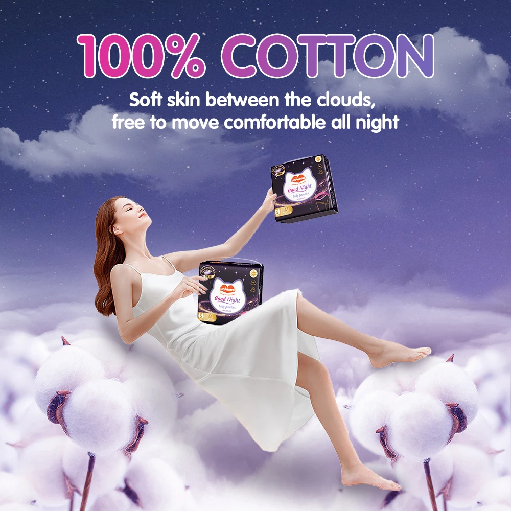 Unihope Free Sample Breathable Waterproof Panty Period High Absorbent Period Panties Comfortable Period Panties
